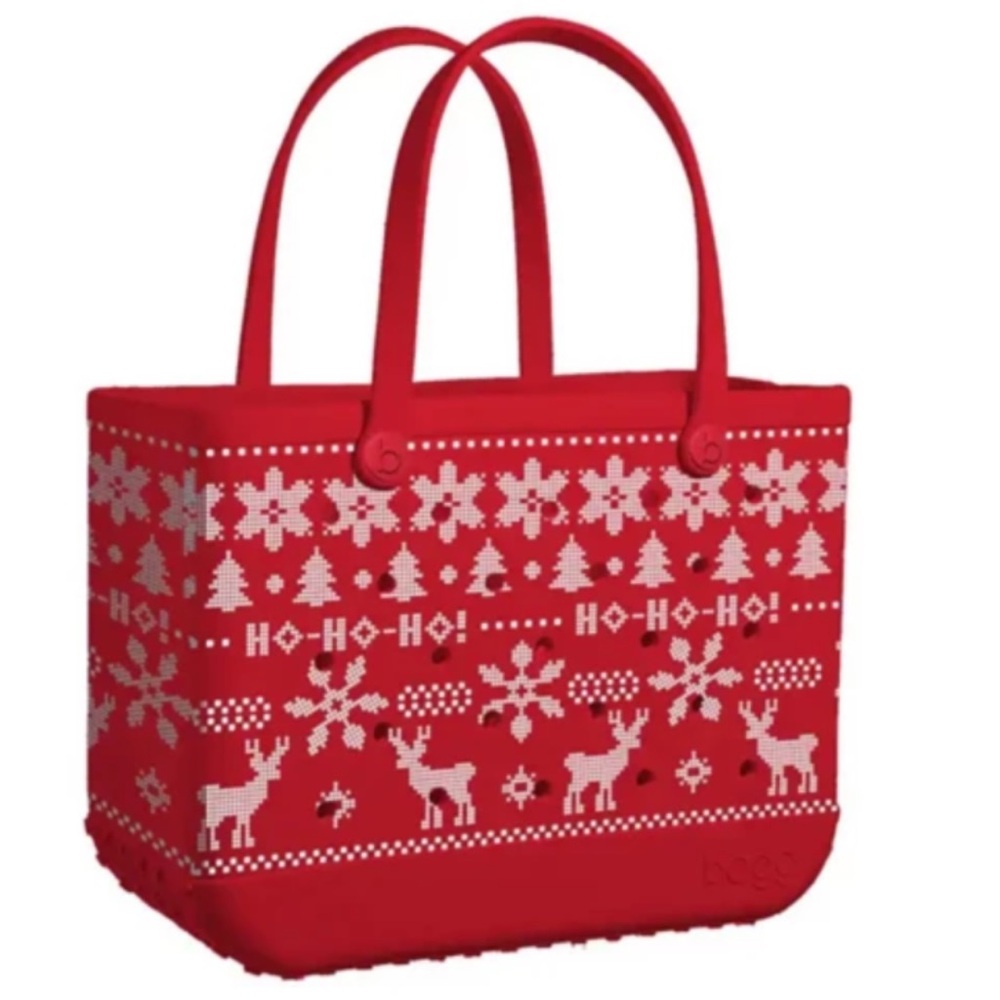 NWT Bogg Bag Original Tote color Ugly Red Sweater - Picture 11 of 11